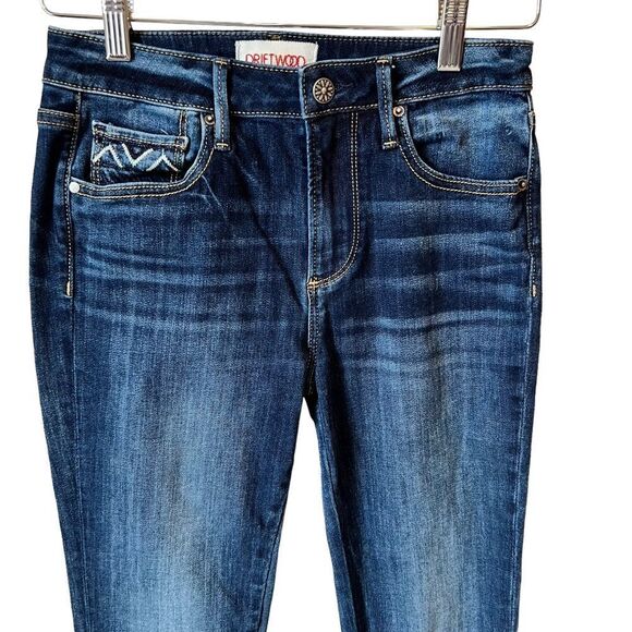 Driftwood Jackie High Rise Embroidered Jeans - Picture 3 of 12